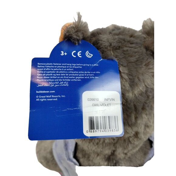 Build a Bear Workshop Violet Great Wolf Lodge Exclusive Stuffed Plush Toy BABW - Picture 9 of 12